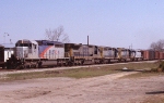 Two Alstom rebuilt sandwich CSX units on Q650